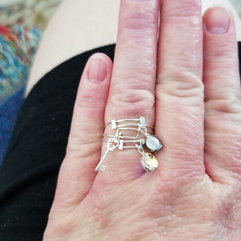 Set of 3 Alex and Ani Rings